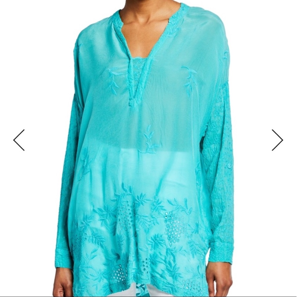 Johnny Was Ellie Eyelet Blouse